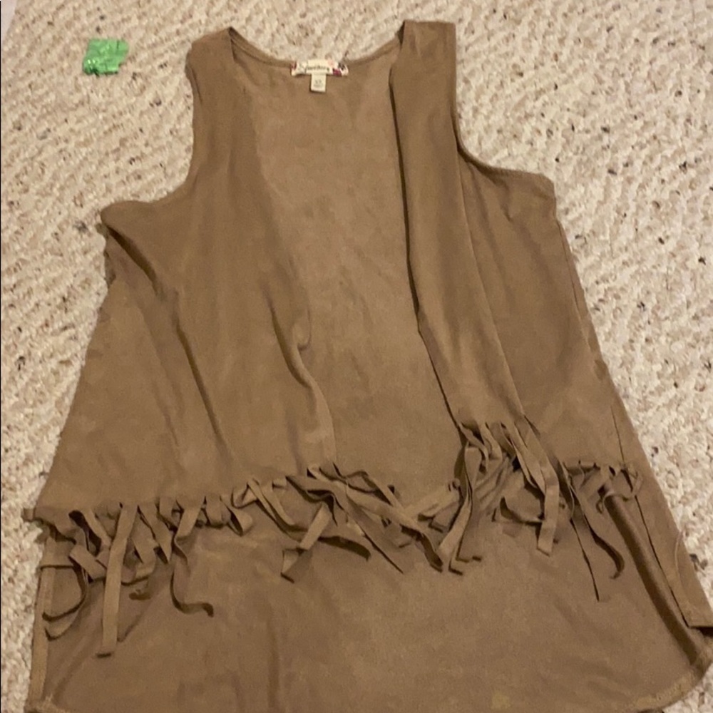 Cute tan/brown vest